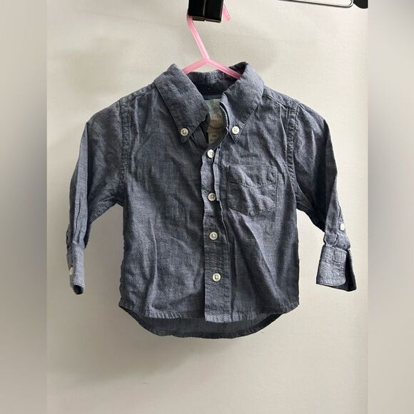 PEEK Little Peanut button up shirt size M (6-12 Months) - Picture 1 of 6